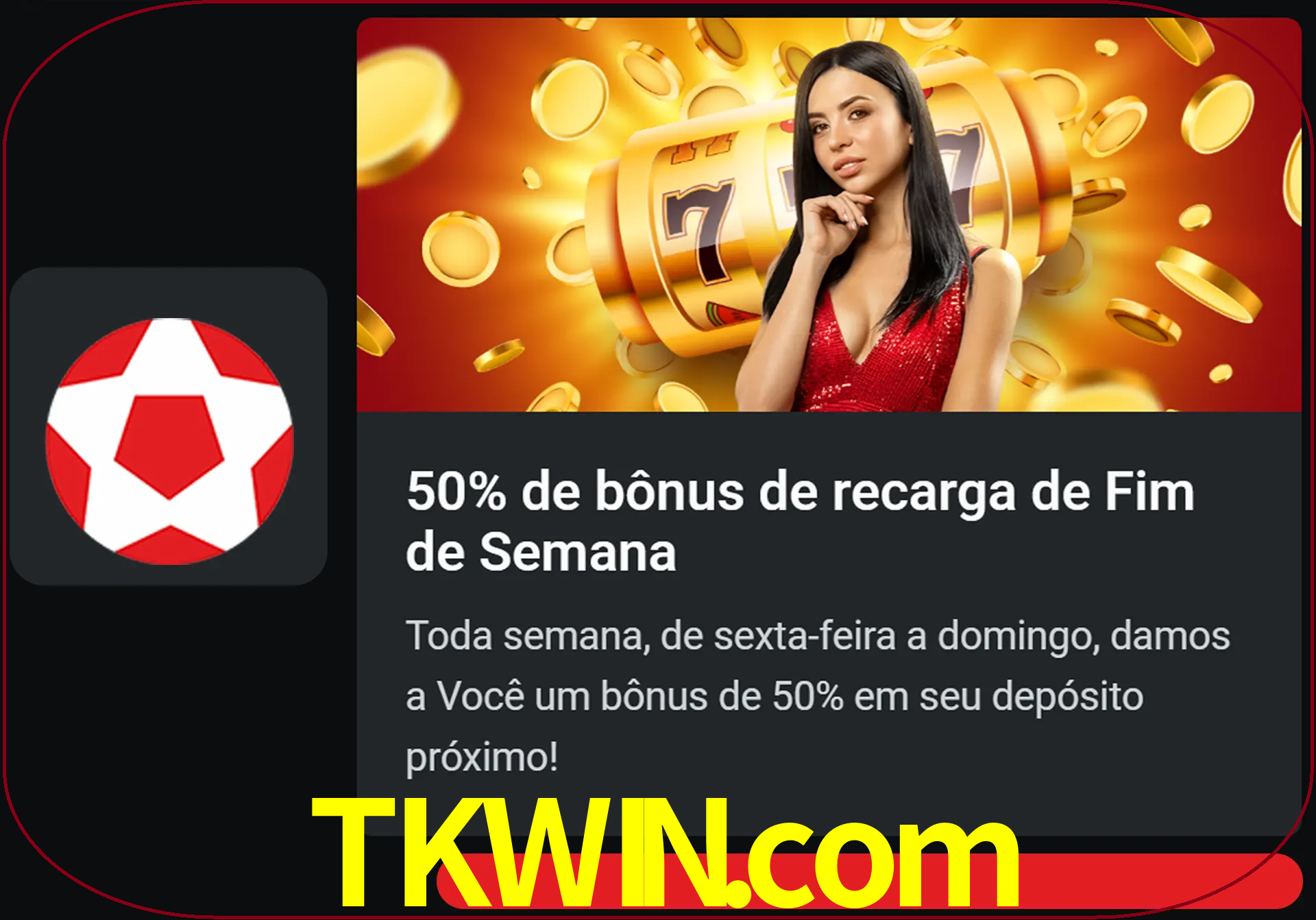 Volte a cada semana para receber novos bônus em dinheiro.