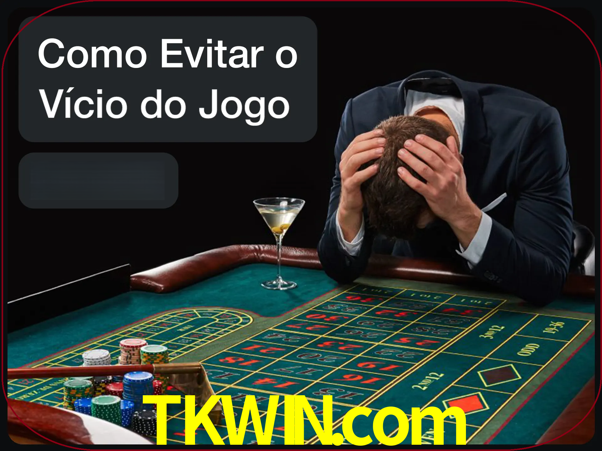 Você é responsável por cada uma de suas apostas.